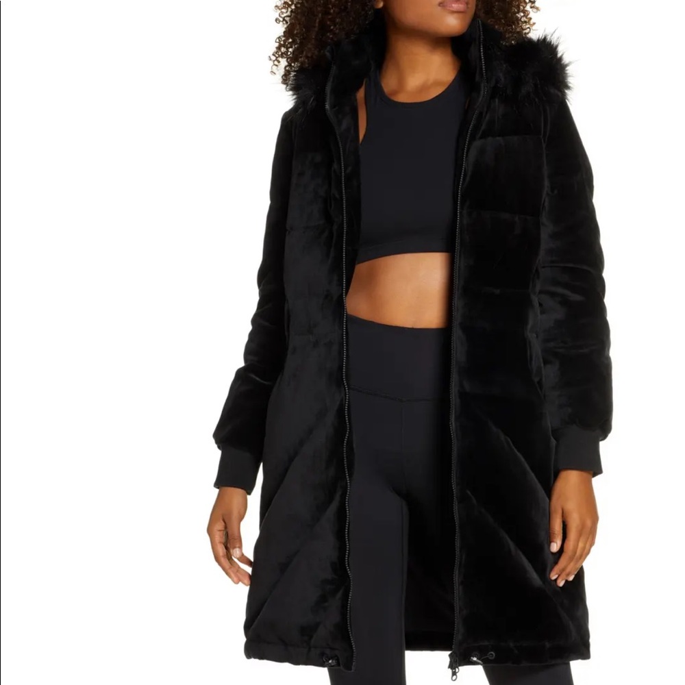 Blanc Noir Alexandra Velvet Down Jacket
